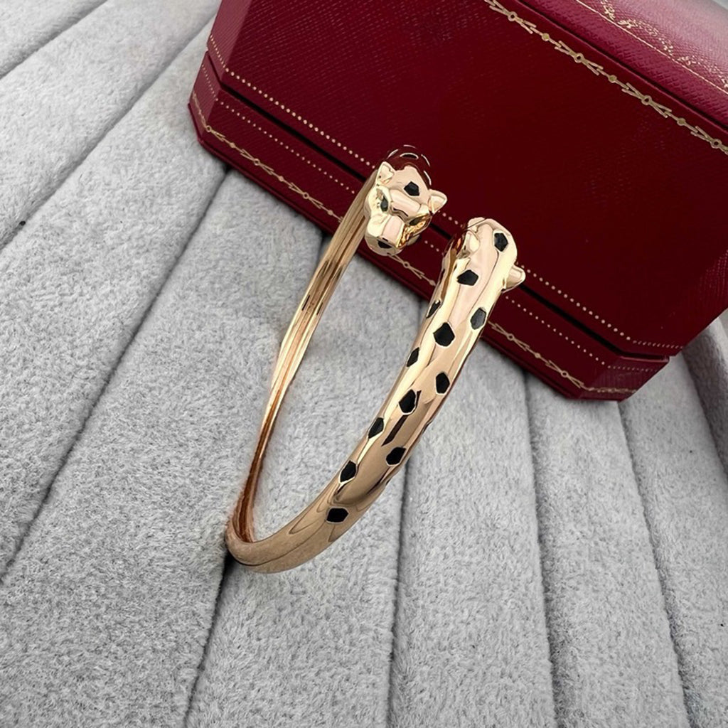 [⭐Luxery]PANTHERE DOUBLE HEADED OPEN BRACELET