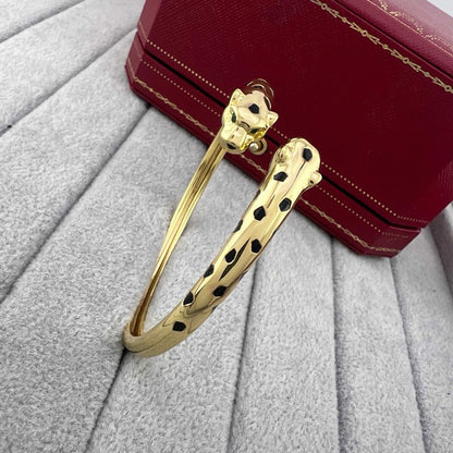 [⭐Luxery]PANTHERE DOUBLE HEADED OPEN BRACELET