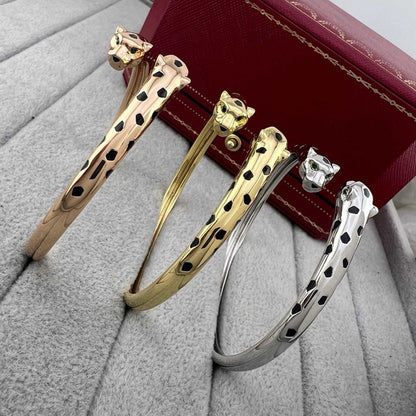 [⭐Luxery]PANTHERE DOUBLE HEADED OPEN BRACELET