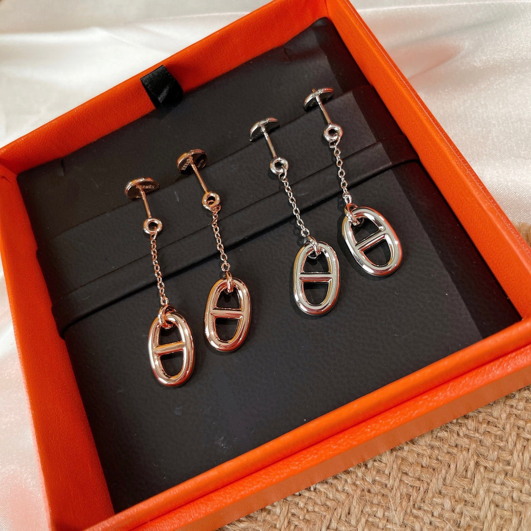[⭐Luxery]CHAINE TASSEL EARRINGS