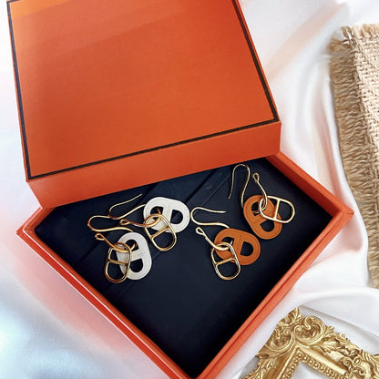 [⭐Luxery]HM O'MAILLON GOLD EARRINGS