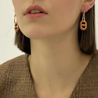 [⭐Luxery]HM O'MAILLON GOLD EARRINGS