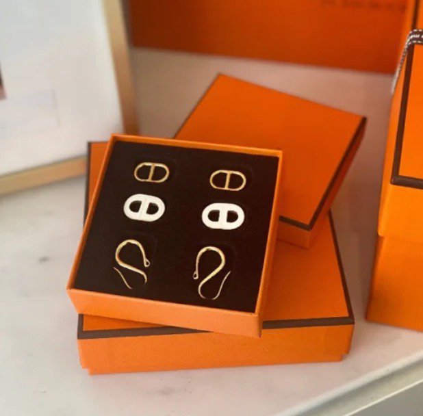 [⭐Luxery]HM O'MAILLON GOLD EARRINGS