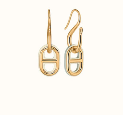 [⭐Luxery]HM O'MAILLON GOLD EARRINGS