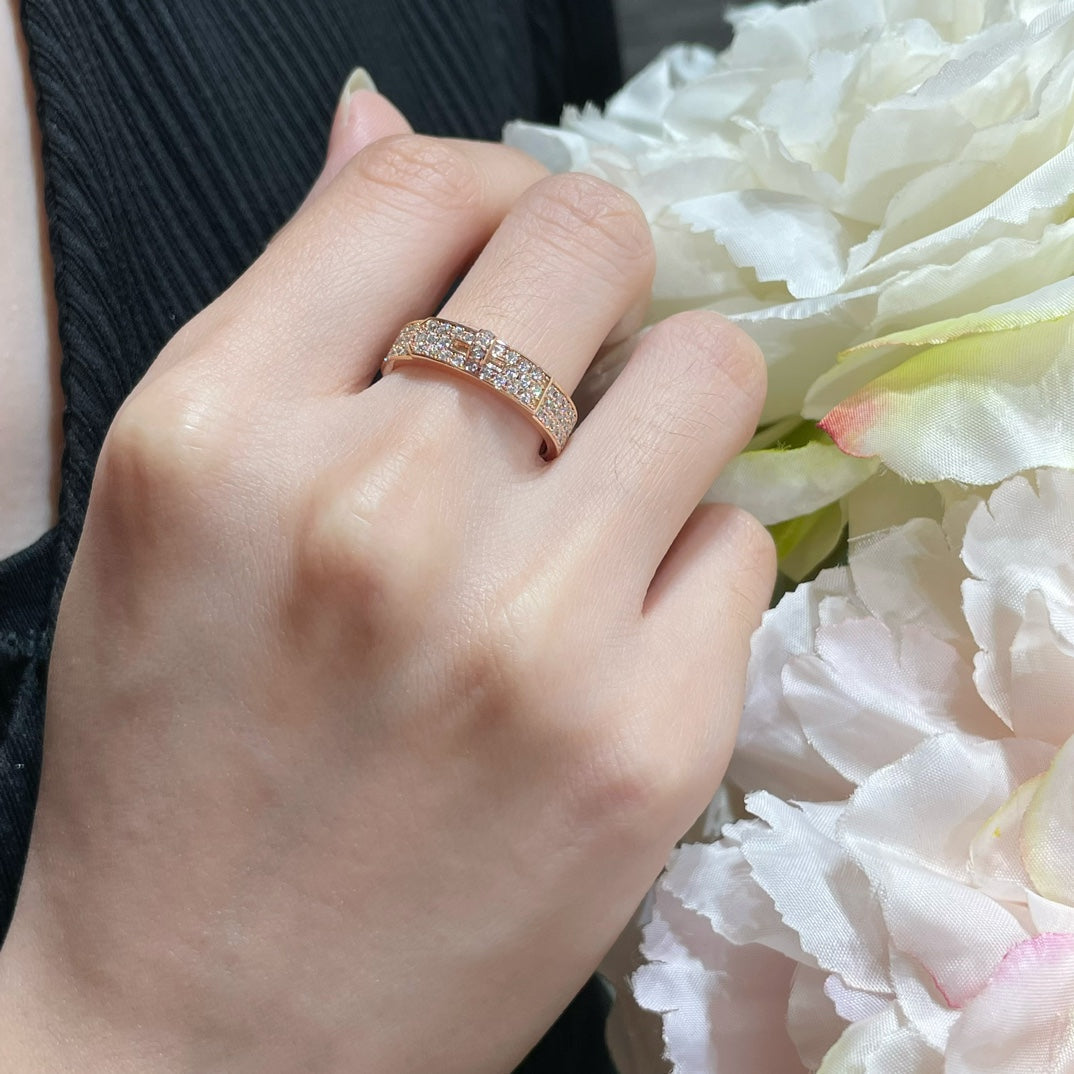 [⭐Luxery]KELLY PINK GOLD DIAMOND RING