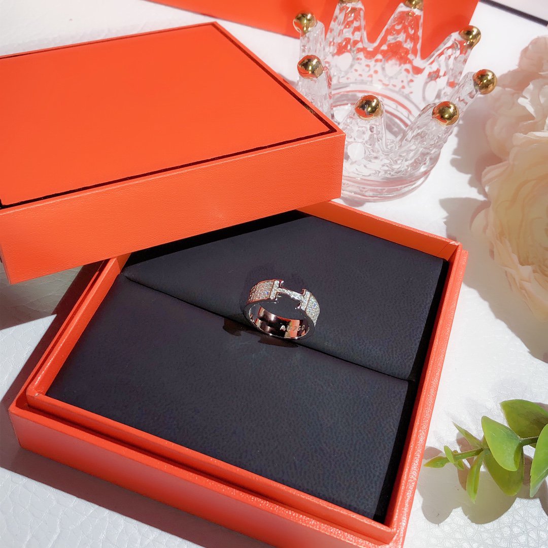 [⭐Luxery]H RING FULL DIAMOND