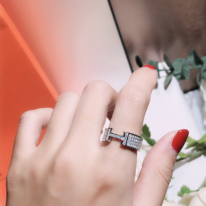 [⭐Luxery]H RING FULL DIAMOND