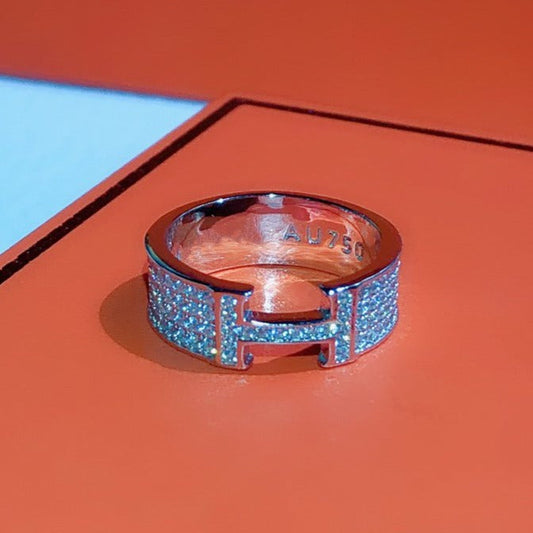 [⭐Luxery]H RING FULL DIAMOND