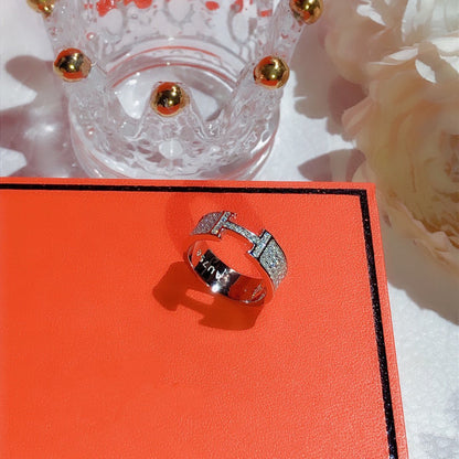 [⭐Luxery]H RING FULL DIAMOND