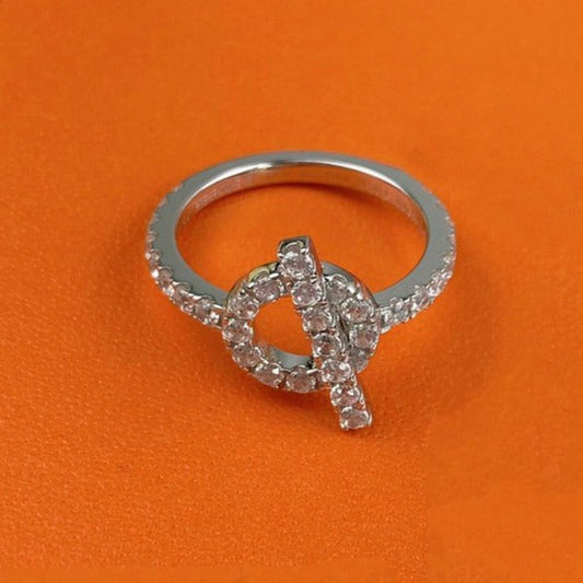 [⭐Luxery]ECHAPPEE RING SILVER DIAMOND