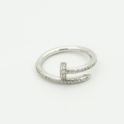 [⭐Luxery]JUSTE RING 1.8MM SILVER DIAMONDS