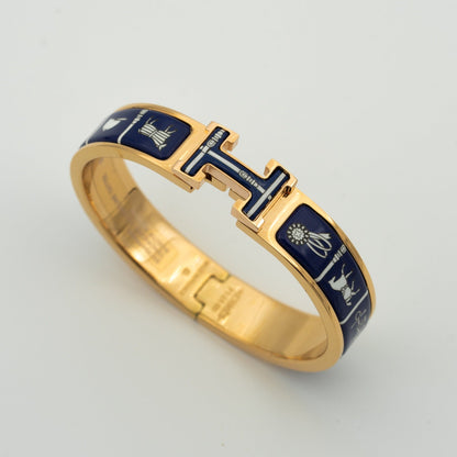 [⭐Luxery]H BRACELET BLUE CERAMIC