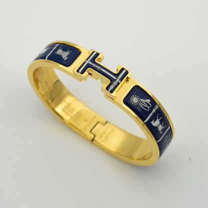 [⭐Luxery]H BRACELET BLUE CERAMIC