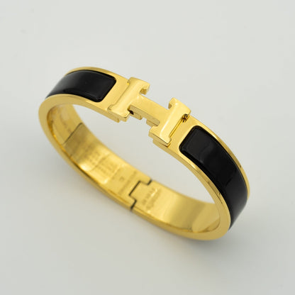 [⭐Luxery]H BLACK BRACELET