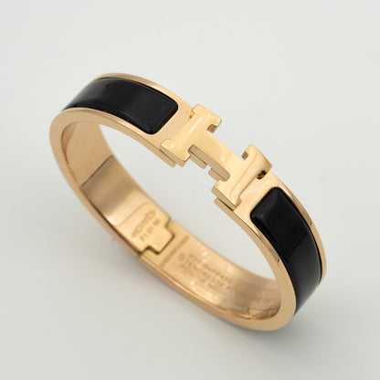 [⭐Luxery]H BLACK BRACELET