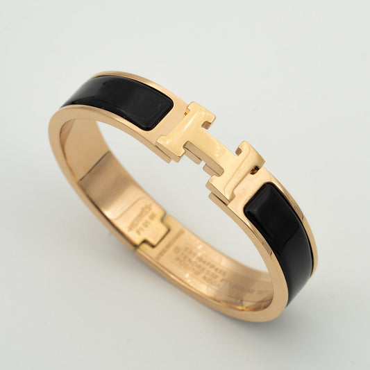 [⭐Luxery]H BLACK BRACELET