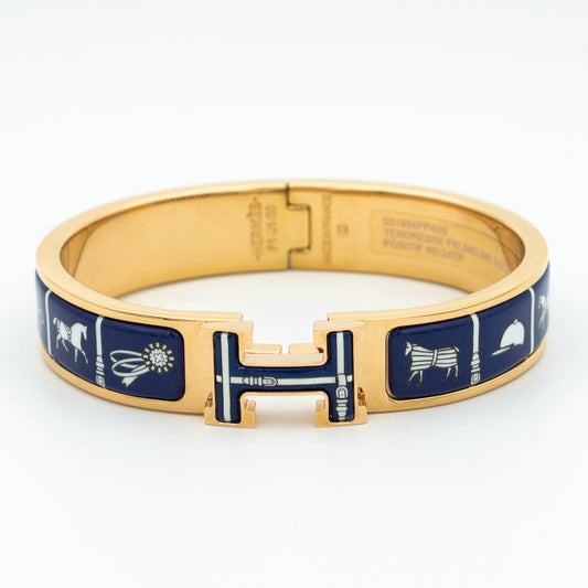 [⭐Luxery]H BRACELET BLUE CERAMIC