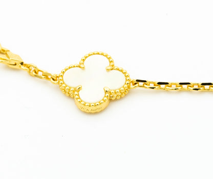 [⭐Luxery]CLOVER BRACELET 5 MOTIFS ONYX MOP