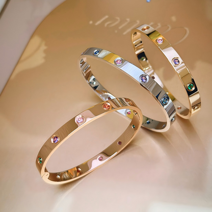 [⭐Luxery] 2026 RAINBOW LOVE BRACELET 6.1MM  10 DIAMONDS