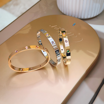 [⭐Luxery] 2026 RAINBOW LOVE BRACELET 6.1MM  10 DIAMONDS