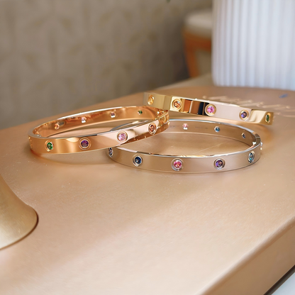 [⭐Luxery] 2026 RAINBOW LOVE BRACELET 6.1MM  10 DIAMONDS