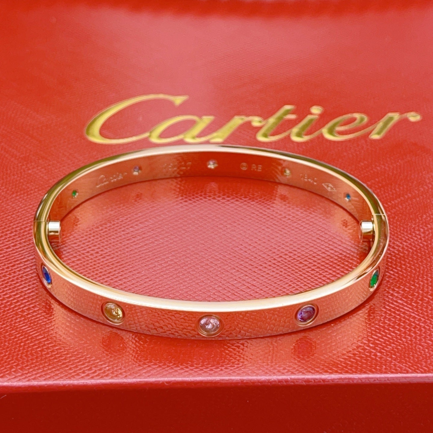 [⭐Luxery] 2026 RAINBOW LOVE BRACELET 6.1MM  10 DIAMONDS