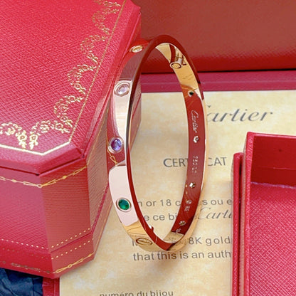 [⭐Luxery] 2026 RAINBOW LOVE BRACELET 6.1MM  10 DIAMONDS