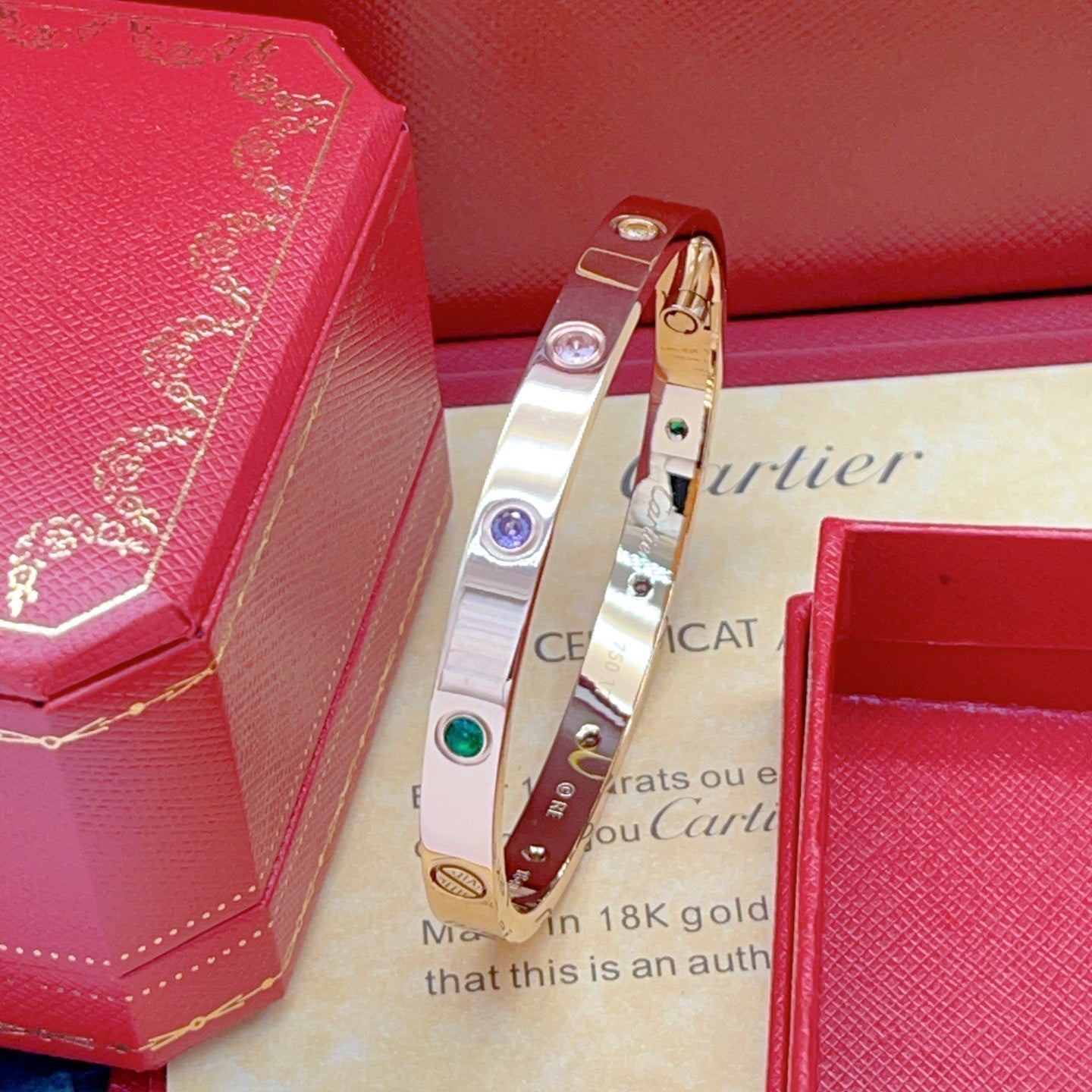 [⭐Luxery] 2026 RAINBOW LOVE BRACELET 6.1MM  10 DIAMONDS