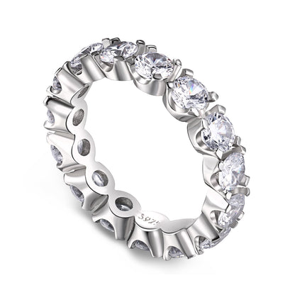 [Luxery Jewelry]Eternity Round Cut Tennis Ring
