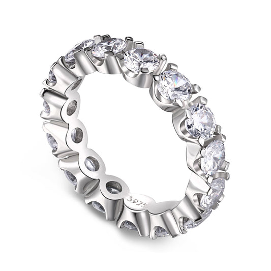 [Luxery Jewelry]Eternity Round Cut Tennis Ring