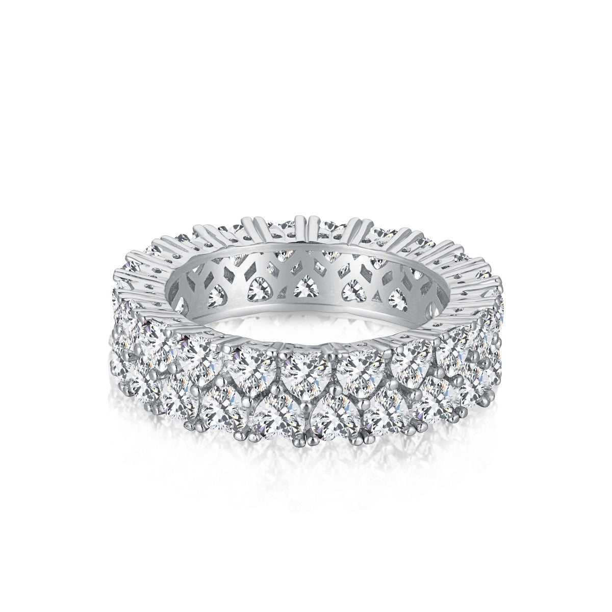 [Luxery Jewelry]Sparkling Full Heart Ring