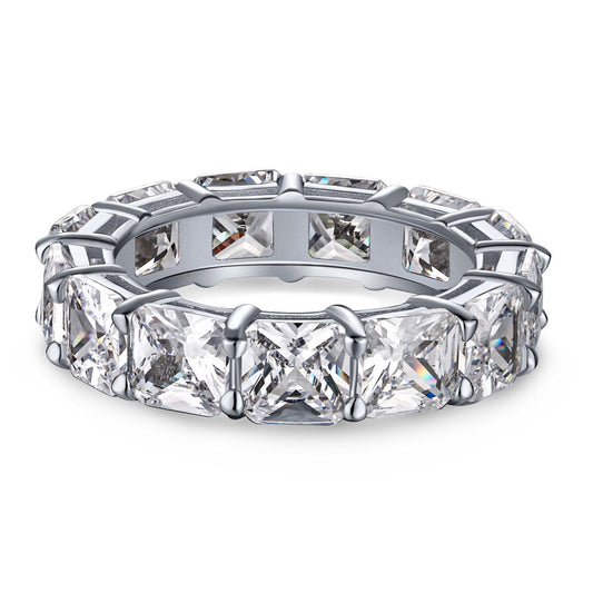 [Luxery Jewelry]Elegant Princess Cut Tennis Ring