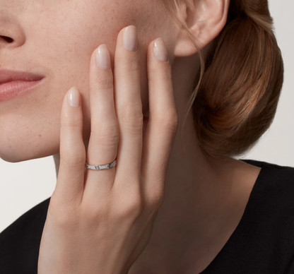 [⭐Luxery]LOVE RING 2.6mm-wide full-diamond ring silver