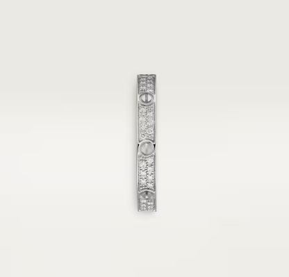 [⭐Luxery]LOVE RING 2.6mm-wide full-diamond ring silver