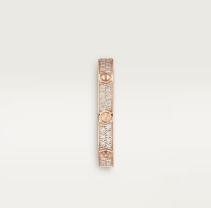 [⭐Luxery]LOVE RING 2.6mm-wide full-diamond ring Rose Gold