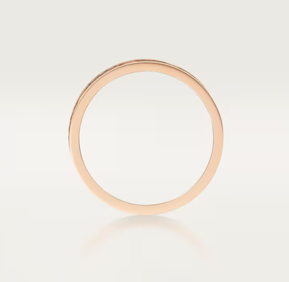 [⭐Luxery]LOVE RING 4mm-wide full-diamond ring Rose Gold