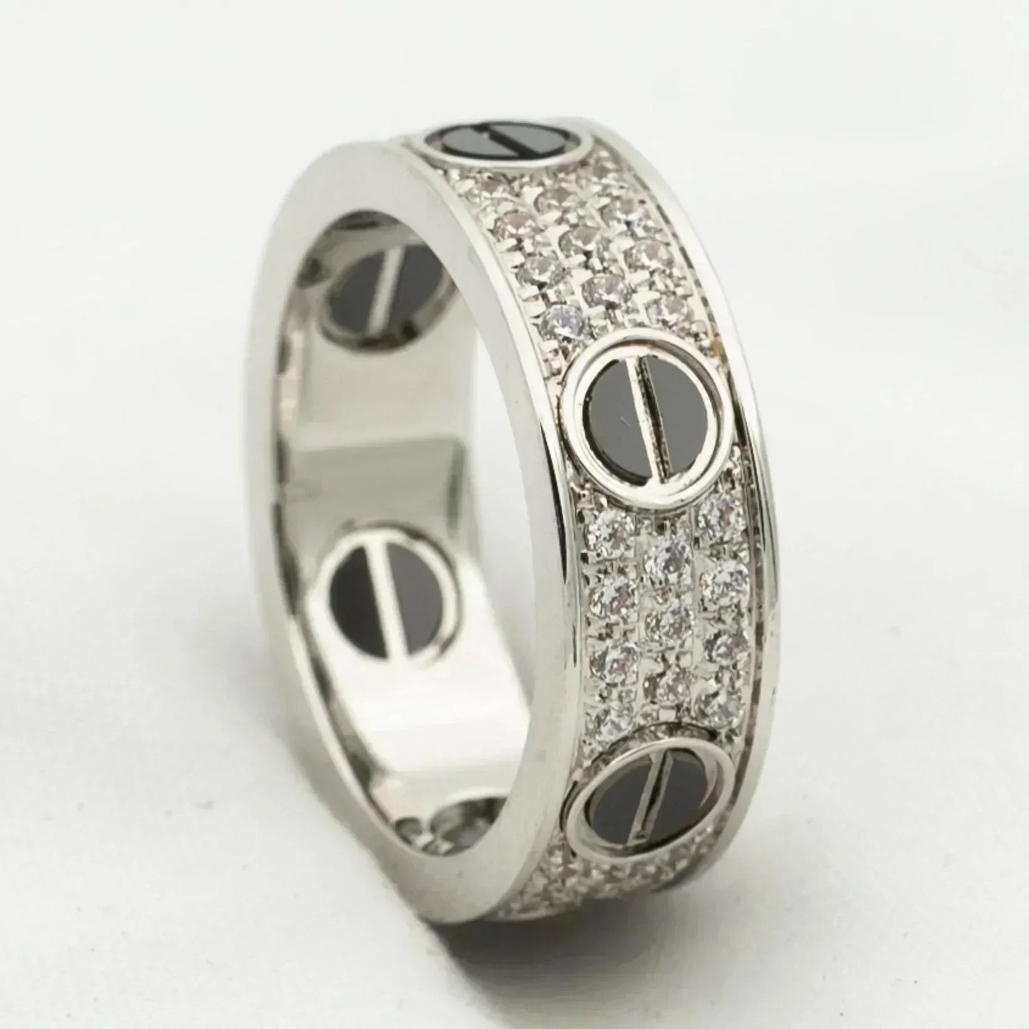 [⭐Luxery]LOVE RING 5.5MM DIAMONDS PAVED CERAMIC