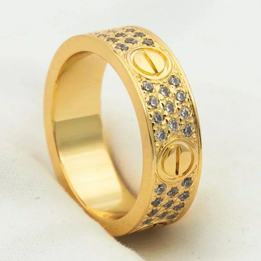 [⭐Luxery]LOVE RING 5.5MM DIAMONDS PAVED