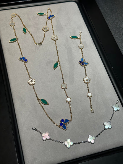 [⭐Luxery] 26 NEW CLOVER 15 MOTIFS LUCKY NECKLACE