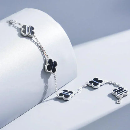 [⭐Luxery] CLOVER 5 MOTIF PULSAR STONE BRACELET COLLECTION