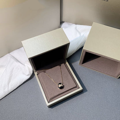 [⭐Luxery]JEUX DE PINK GOLD DIAMOND NECKLACE
