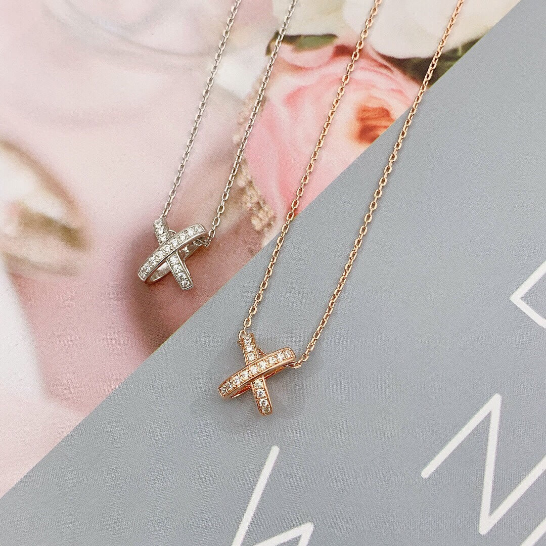 [⭐Luxery]JEUX DE DIAMOND NECKLACE