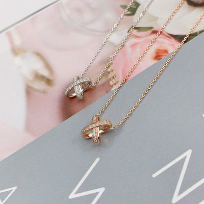 [⭐Luxery]JEUX DE DIAMOND NECKLACE