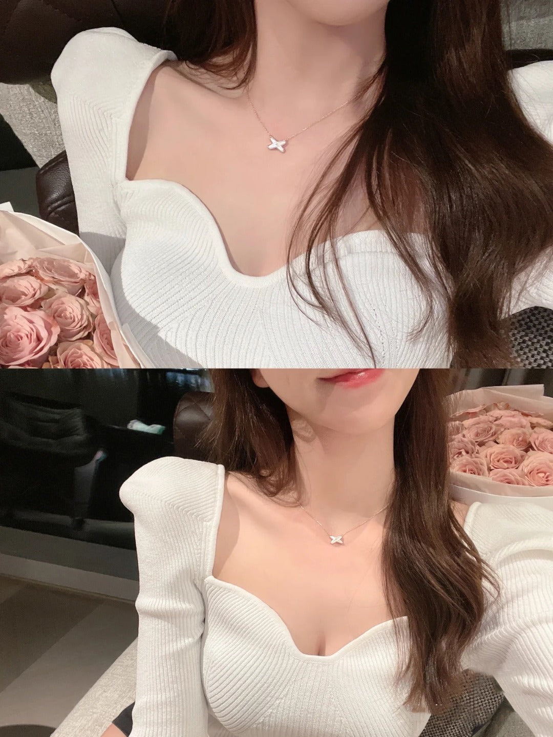 [⭐Luxery]JEUX DE NECKLACE 1 DIAMOND