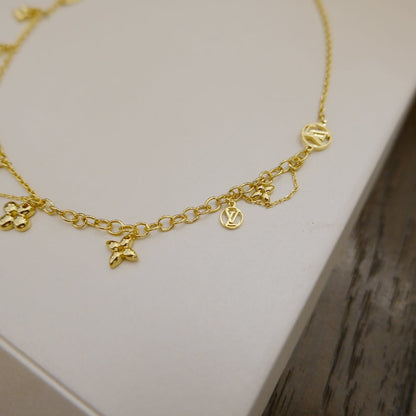 [⭐Luxery]BLOOMING SUPPLE NECKLACE BRASS