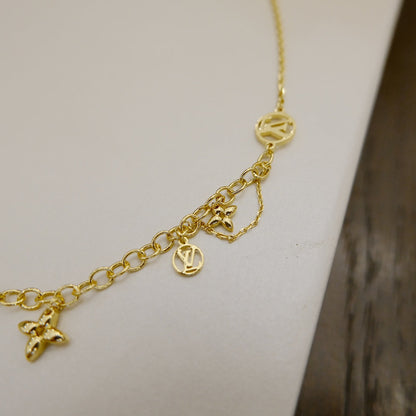 [⭐Luxery]BLOOMING SUPPLE NECKLACE BRASS