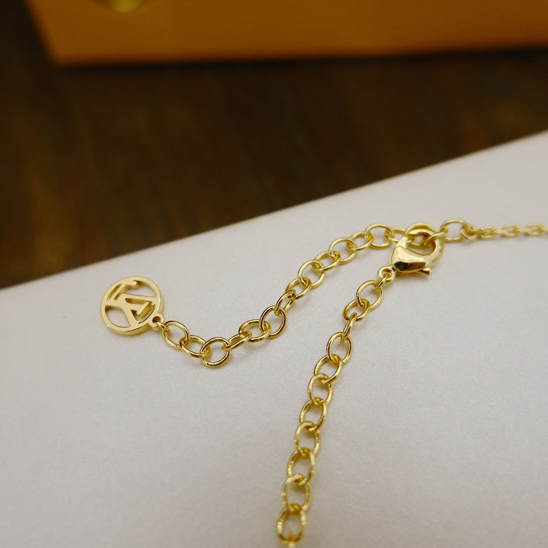 [⭐Luxery]BLOOMING SUPPLE NECKLACE BRASS