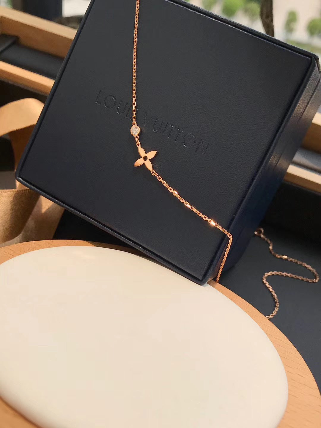 [⭐Luxery]BLOSSOM PENDANT PINK GOLD AND DIAMOND