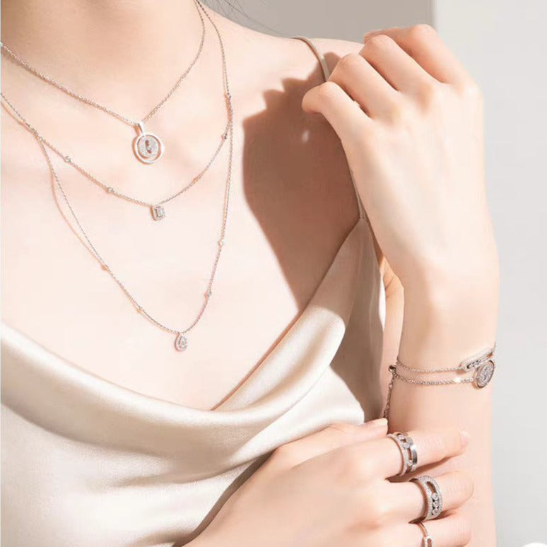 [⭐Luxery]Demo MOVER PM PAVED NECKLACE