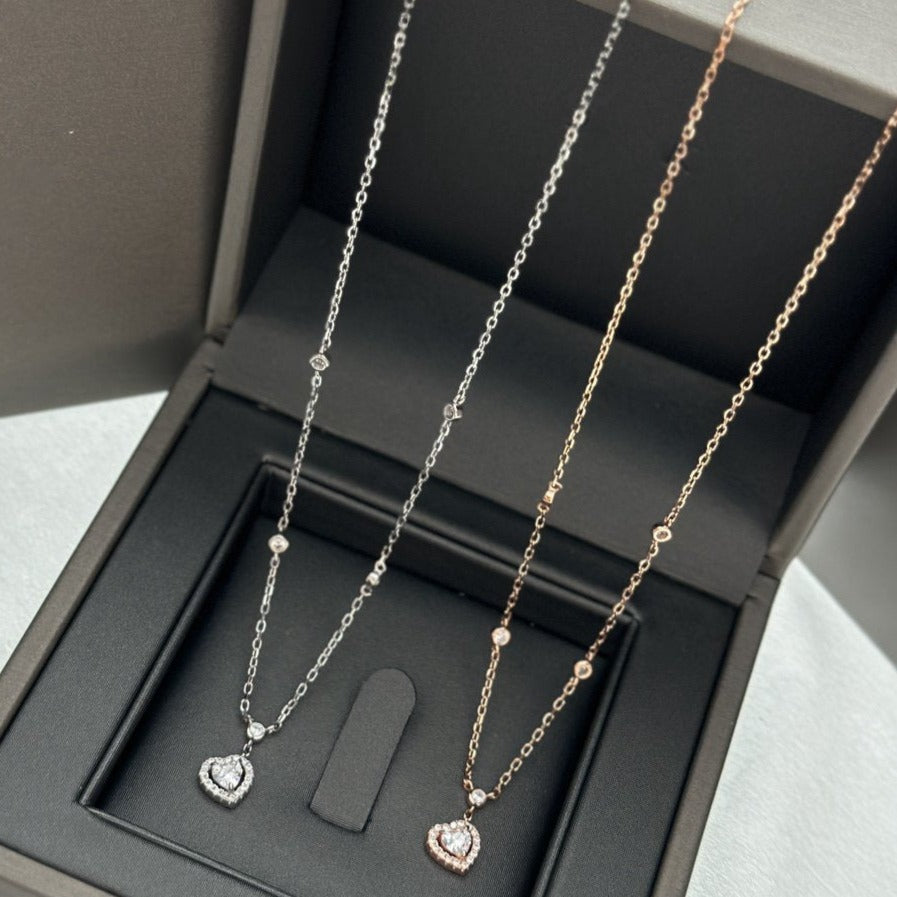 [⭐Luxery]JOY HEART DIAMOND NECKLACE